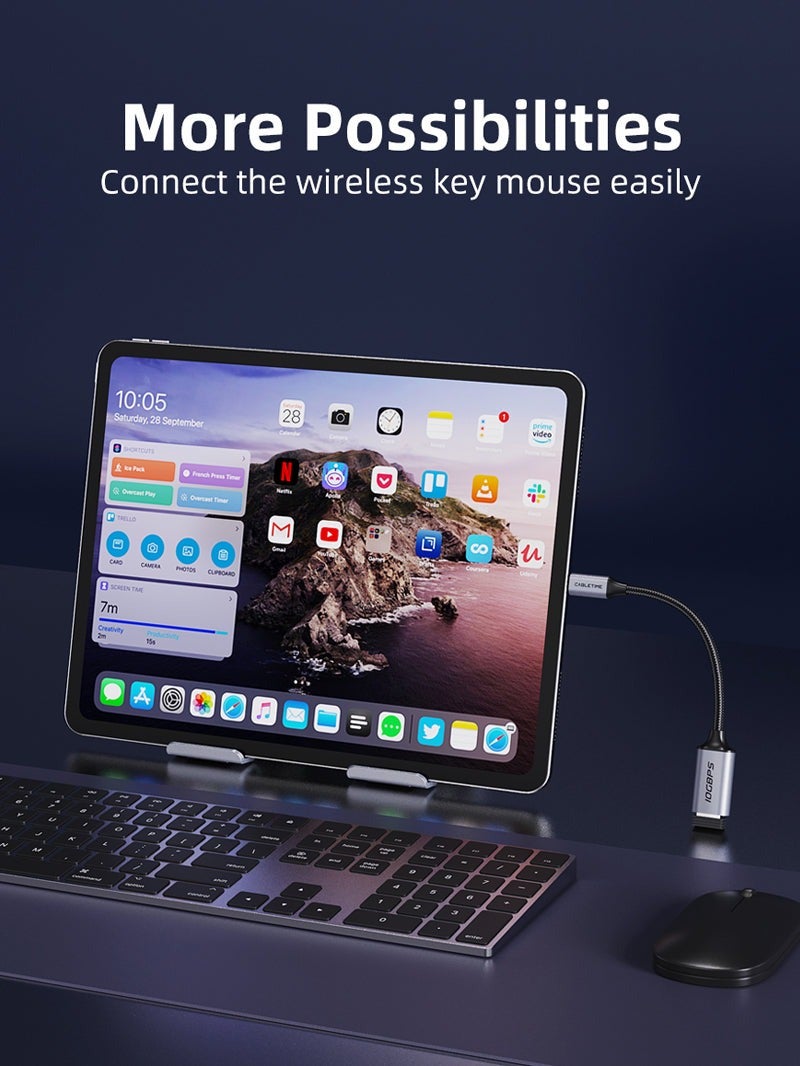 CABLETIME 10GBPS USB-C MALE TO USB-A FEMALE ADAPTER - Image 3